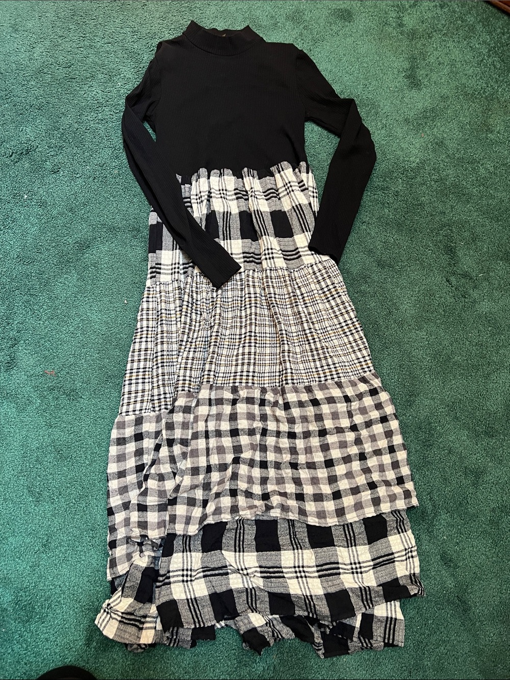 Desigual Black and White Maxi Dress